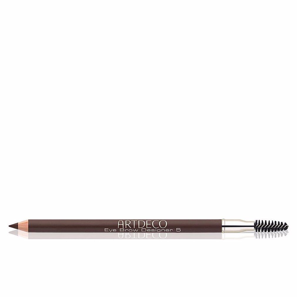 Brauner Augenbrauenstift mit Bürste. Aufschrift: Artdeco Eye Brow Designer B.