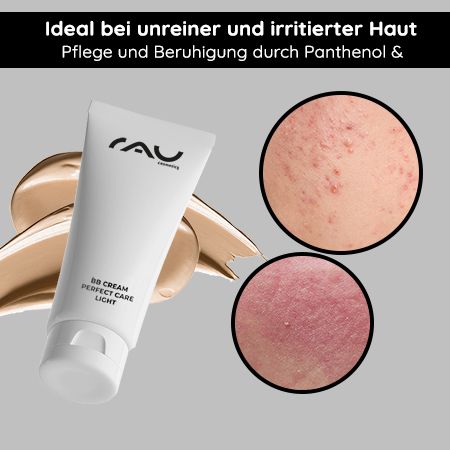 RAU Cosmetics BB Cream Light LSF12 Make Up, Glow, Pflege, UV-Schutz 5in1 Creme ohne Flecken