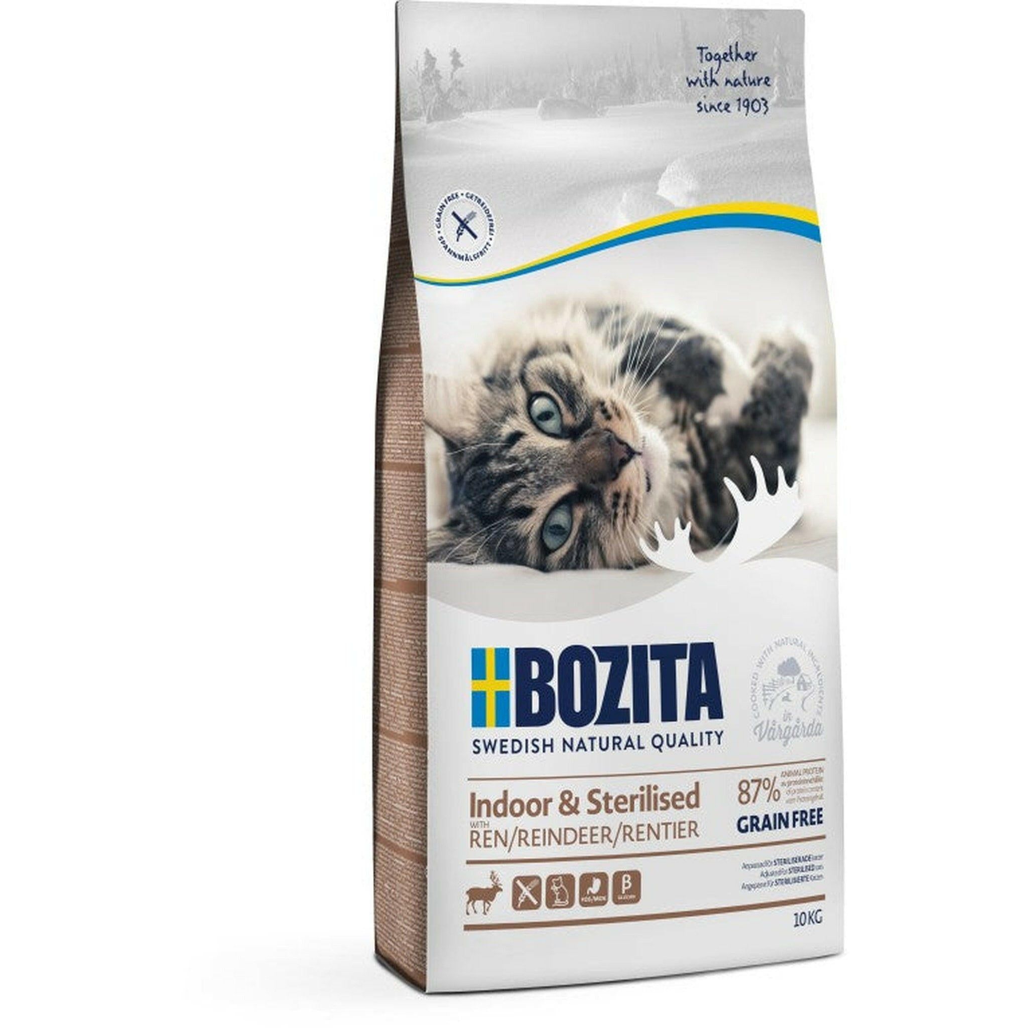 Bozita Katze Indoor& Sterilised Grain free Reindeer 10 kg Futter