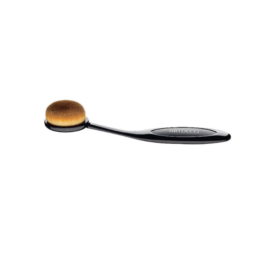 Ovaler Make-up-Pinsel mit schwarzem Griff, der das ARTDECO-Logo trägt.
