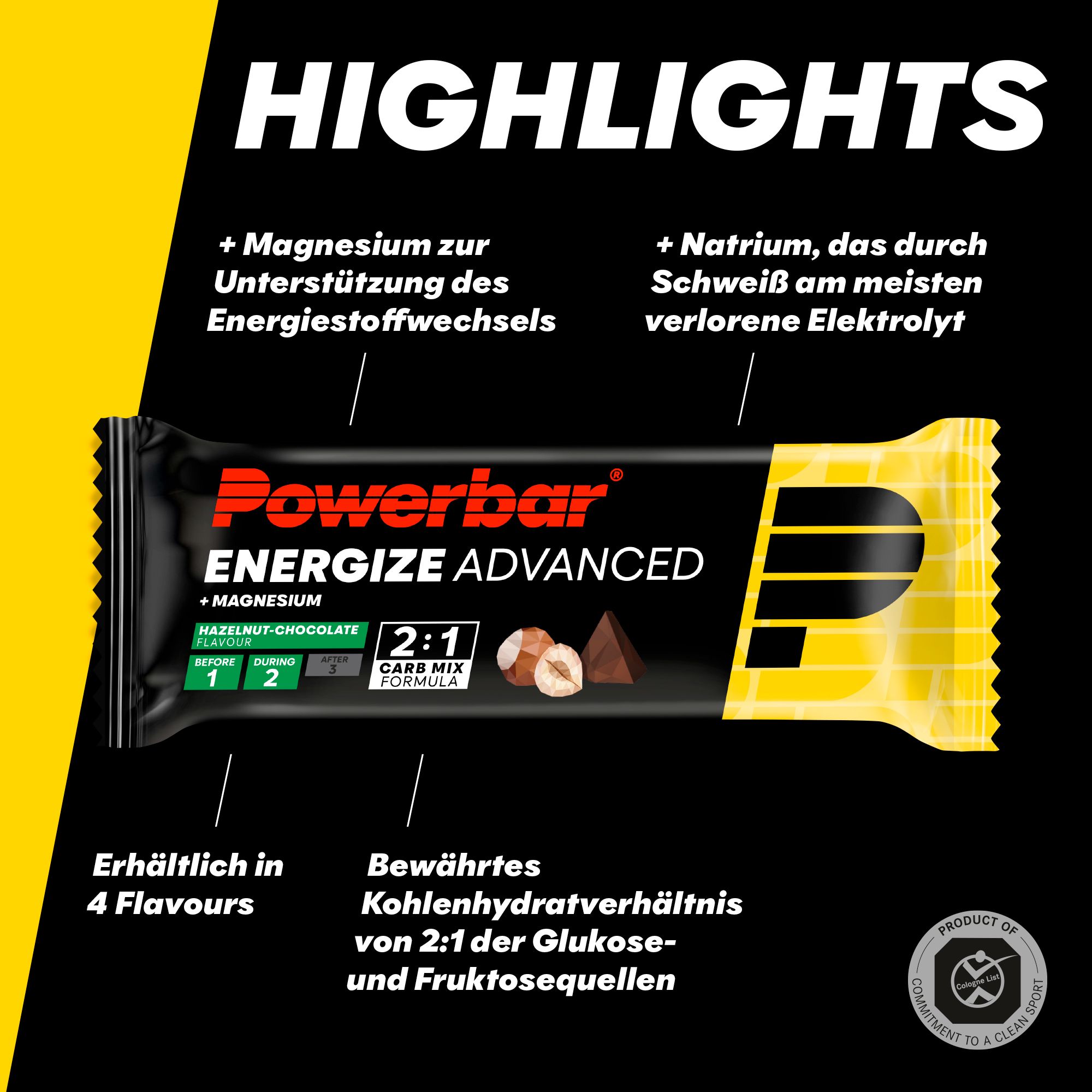 POWERBAR Energize Advanced Hazelnut Chocolate