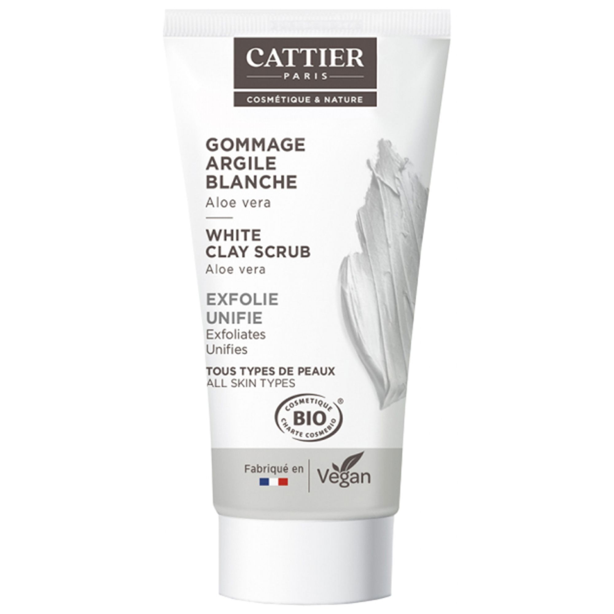 Cattier Bio-Peeling mit White Tonerde 4,7x3x9,5 cm