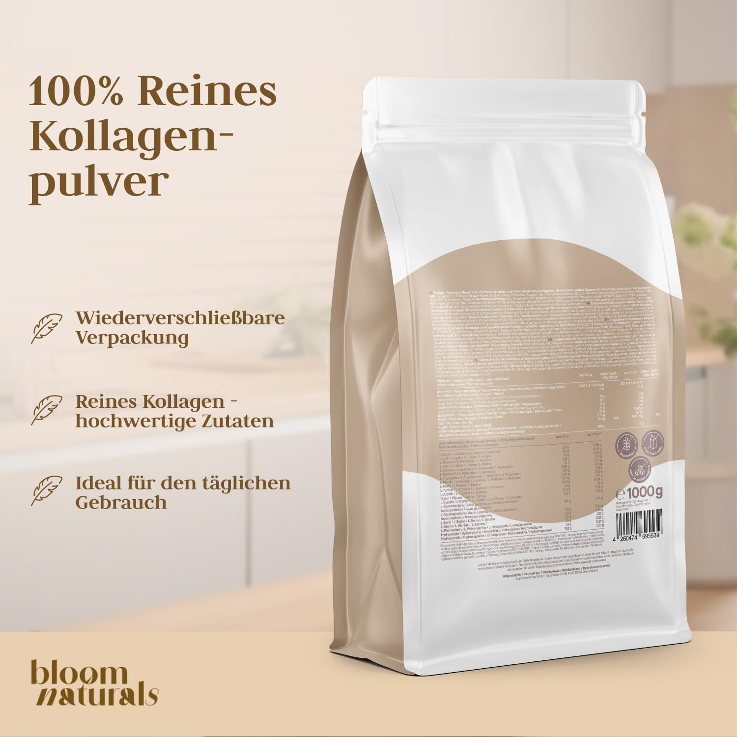 Bloom Naturals Collagen Hydrolysat Pulver