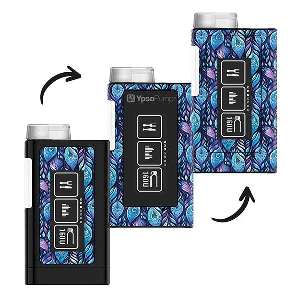 Diasticker® Mylife Ypsopump Sticker "Batik Peacock"