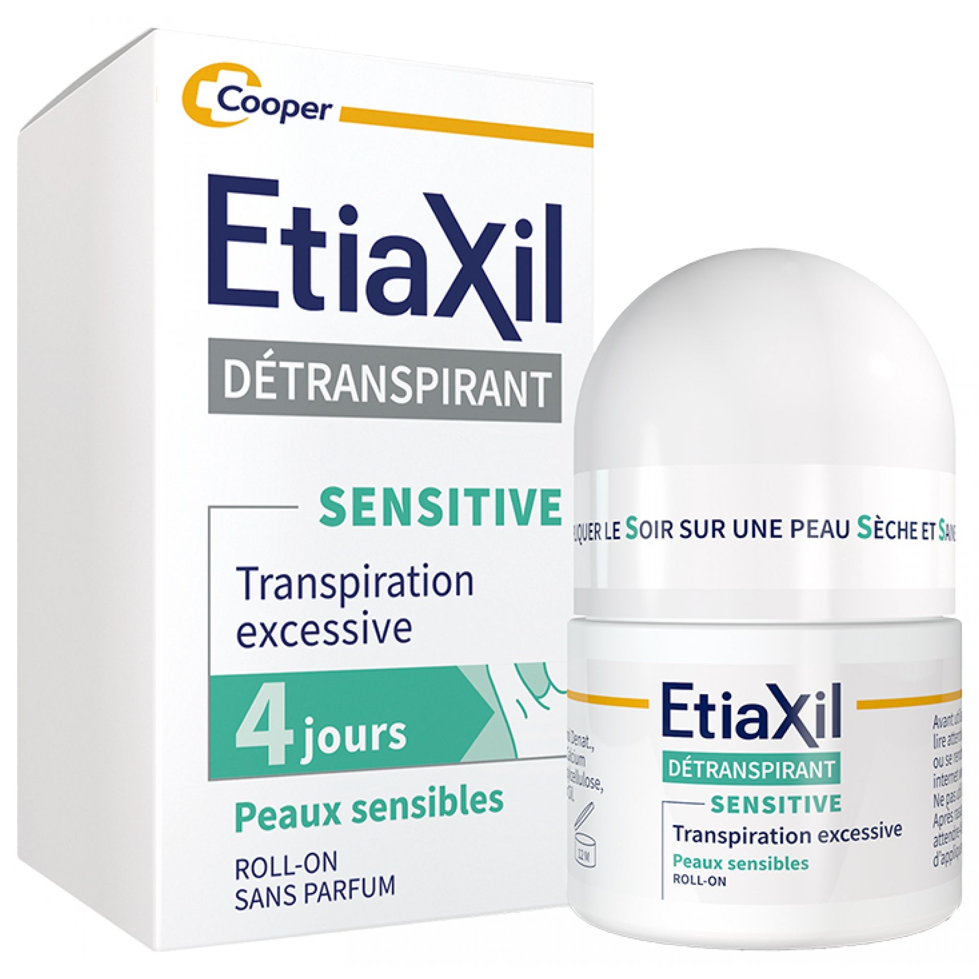 Etiaxil Achseln Anti-Transpirant Empfindliche Haut Roll-On 4,3x4,3x7,5 cm