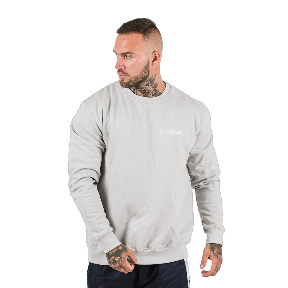 GymBeam Herren Pullover PRO mit lockerem Schnitt in Moon Grey