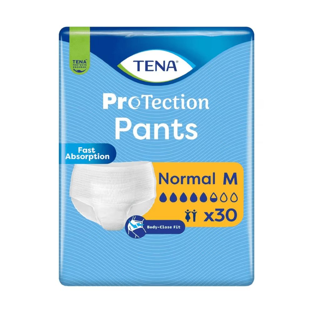 TENA Protection Pants Normal, Größe M, 30 Stück. Saugfähigkeit Normal.