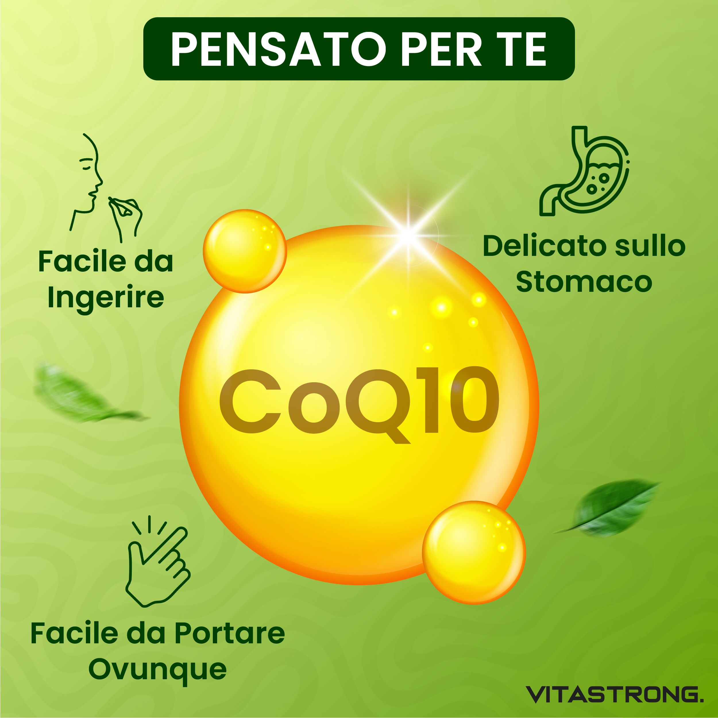 Vitastrong Coenzym Q10 - 120 Kapseln - Aus Pflanzlicher Fermentation