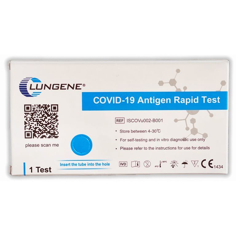 Clungene Covid-19 Corona / Grippe Schnelltest Nasal + Gratis BLT Desinfektionsmittel 50 St