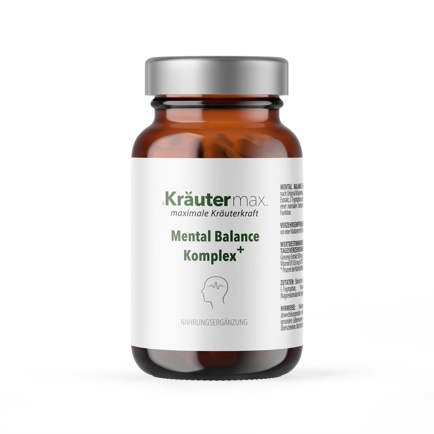 Kräutermax Mental Balance Komplex Kapseln 60 St