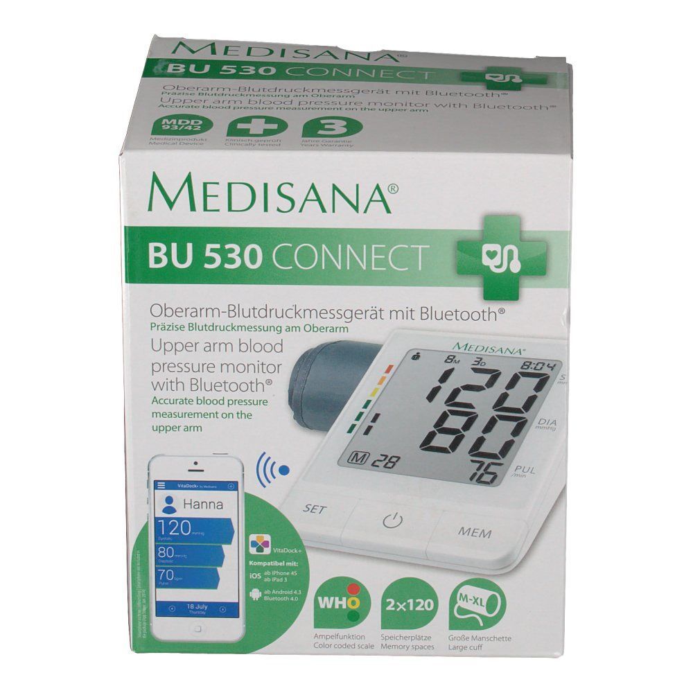 Medisana BU-530 Connect Tensiometro Brazo Bluetooth