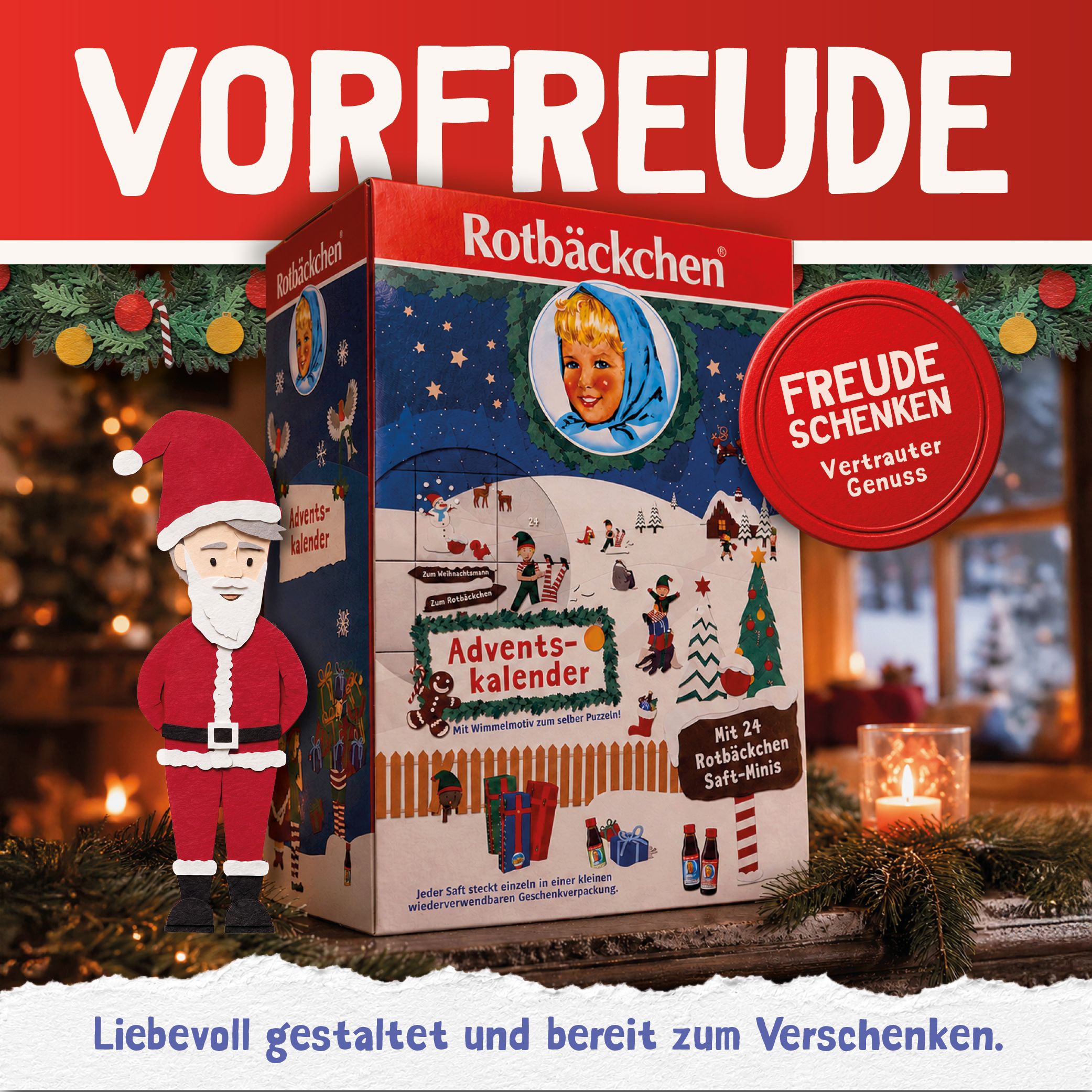 ROTBÄCKCHEN Saft Adventskalender 2026