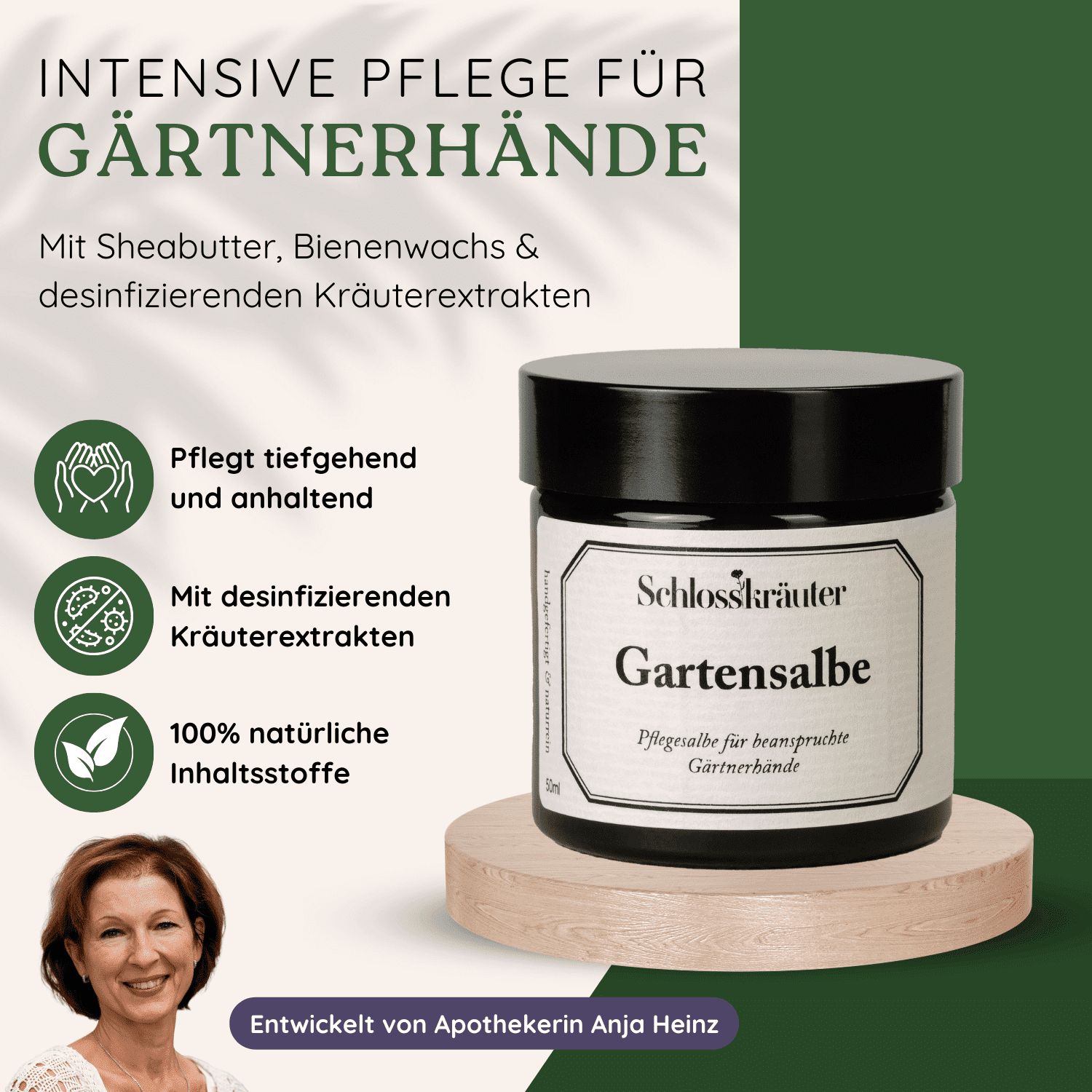 Schlosskräuter Gartensalbe Handcreme