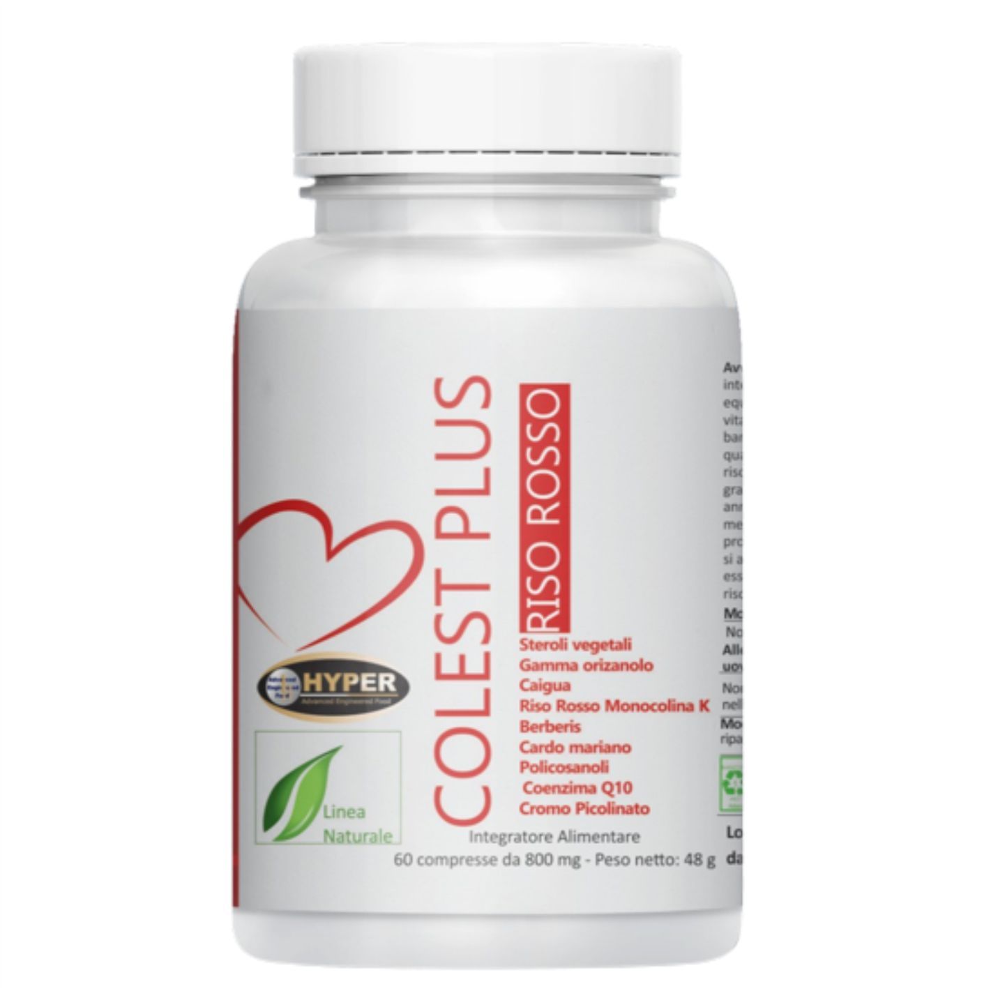 HYPER Colest Plus Riso Rosso – Integratore colesterolo - supporto cardiovascolare