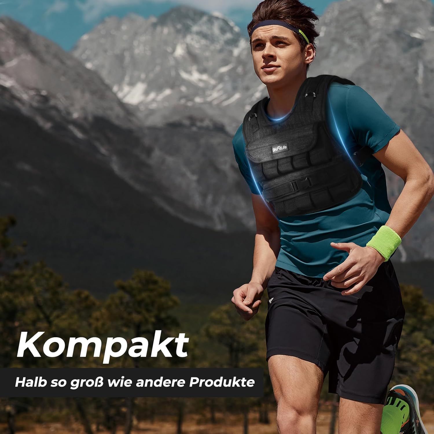 DH FitLife kompakte verstellbare Gewichtsweste
