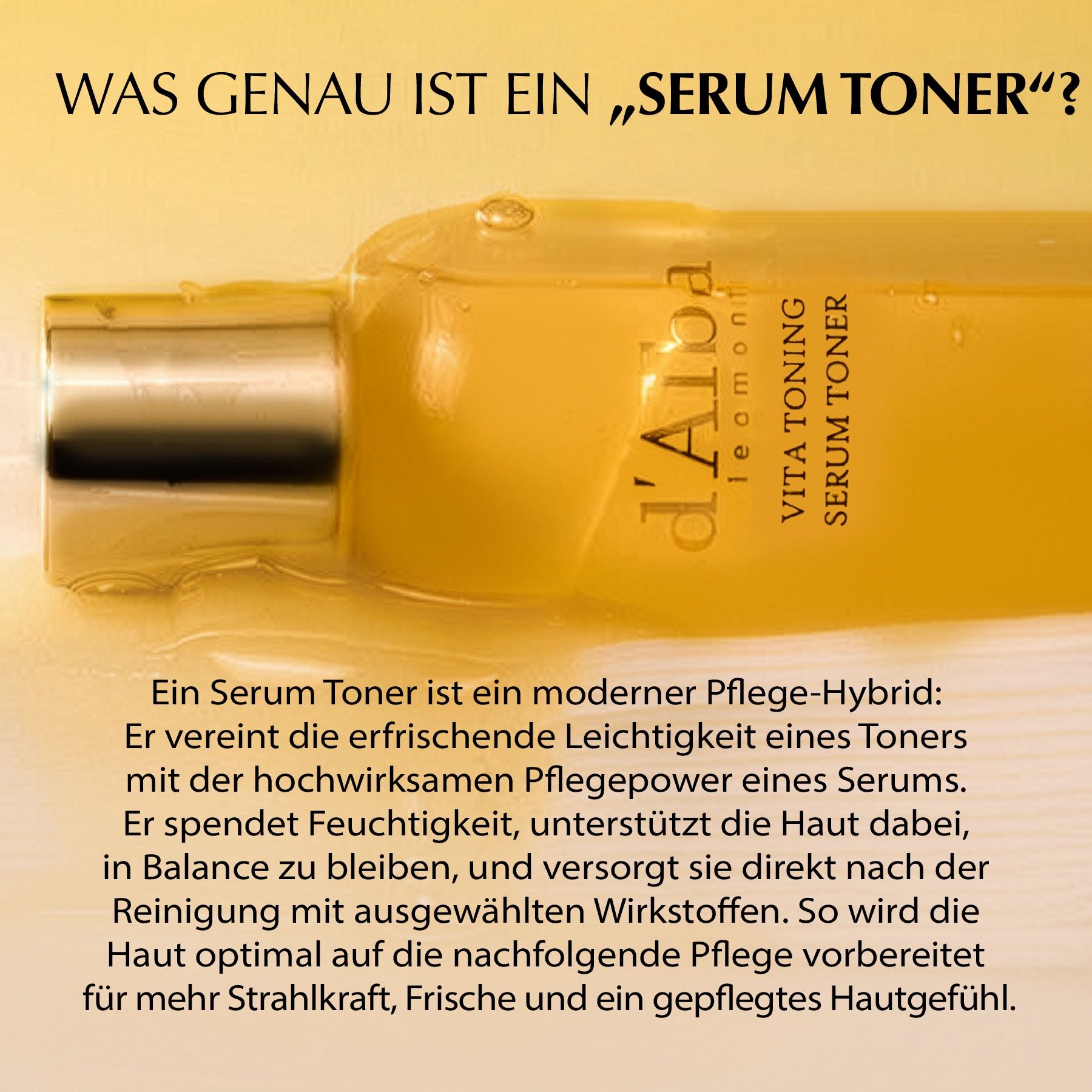 d'Alba Toner Weißtrüffel Toning Serum für Hautpflege