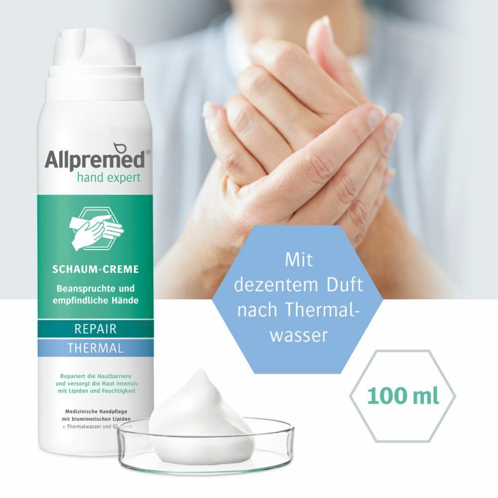 Allpremed® hand expert Lipid Schaum-Creme REPAIR Thermal