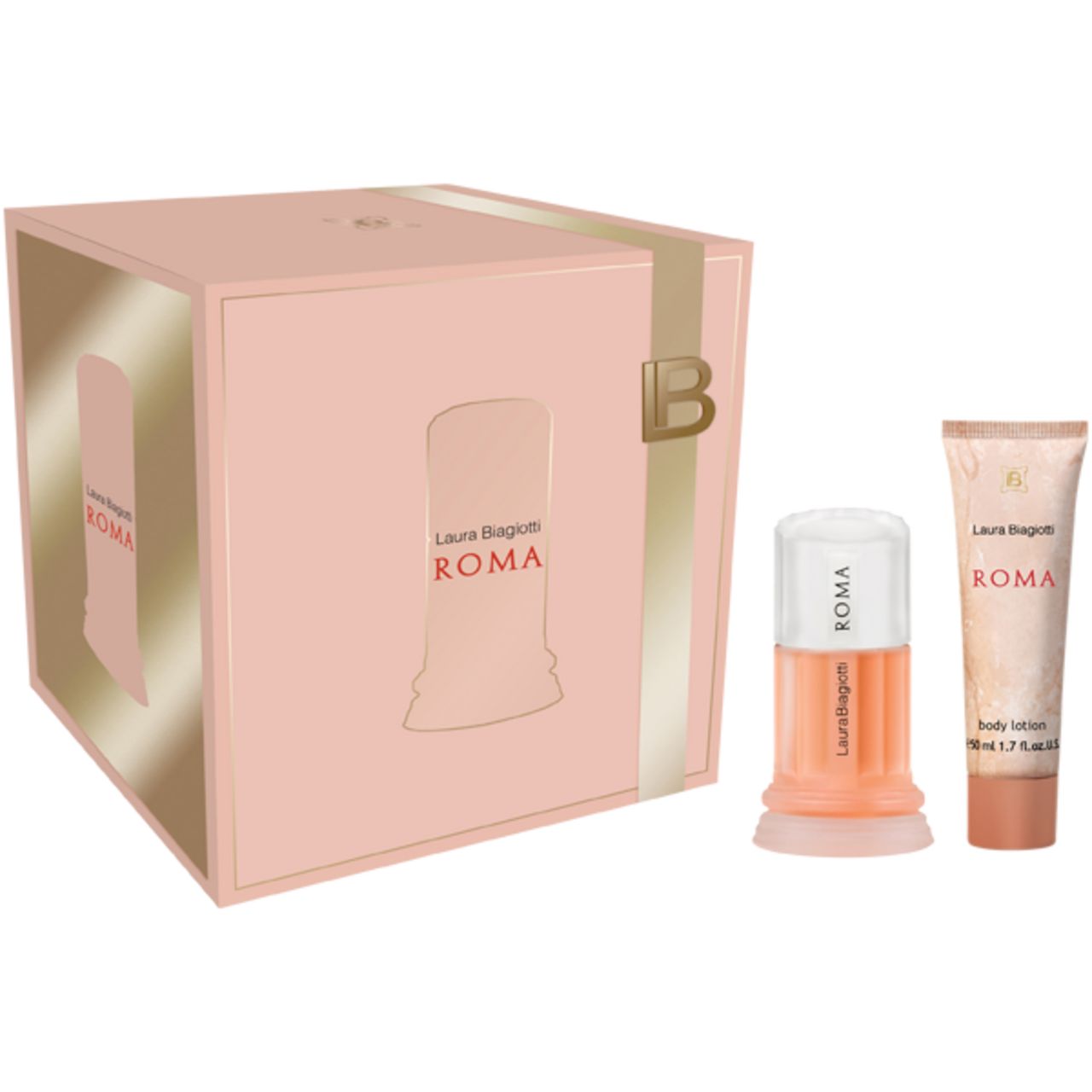 Laura Biagiotti Roma Donna Geschenkset - Eau de Toilette + Body Lotion 2 St