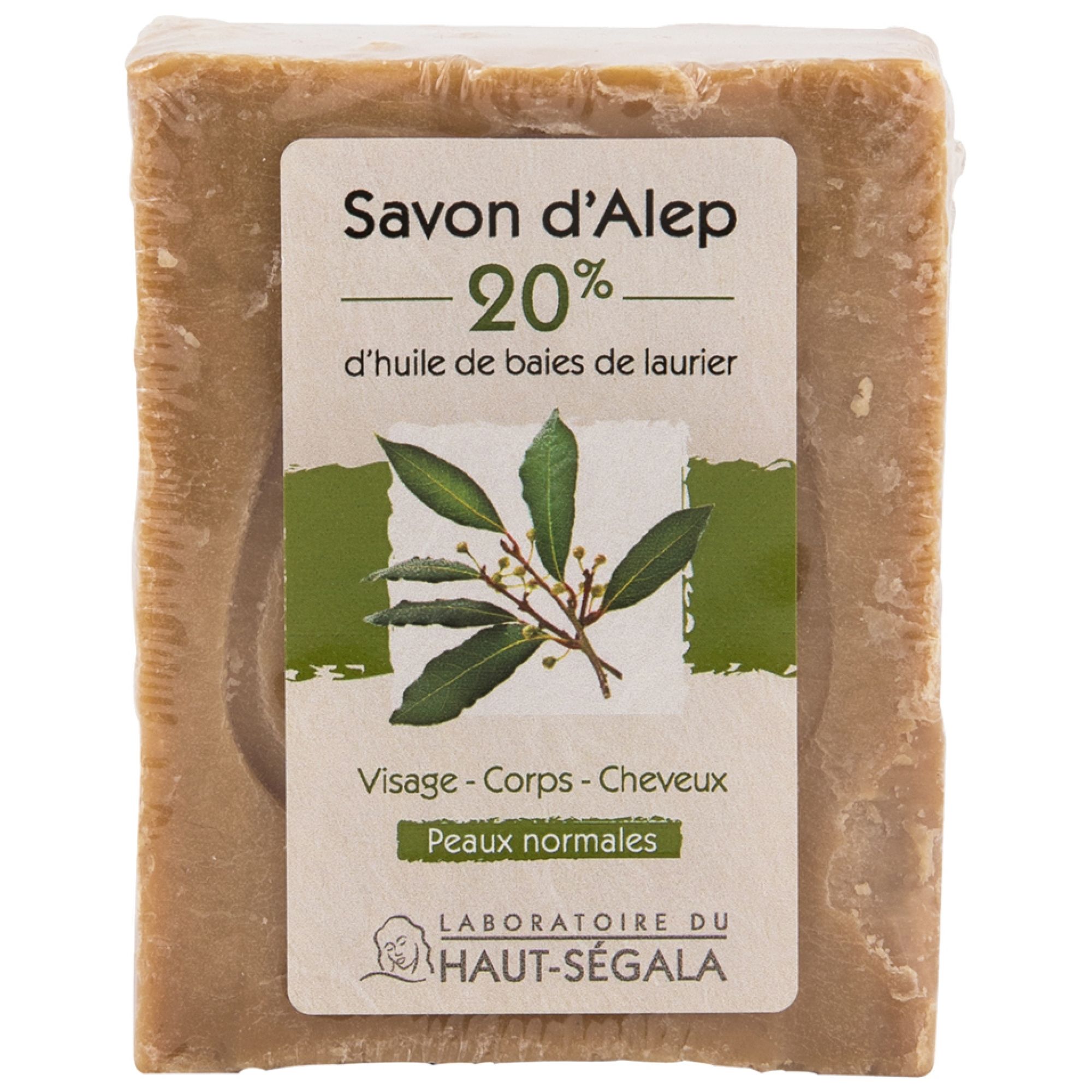 Haut-Ségala Laboratory Aleppo-Seife 20% Lorbeer-Beeren 6,5x4,3x8,5 cm