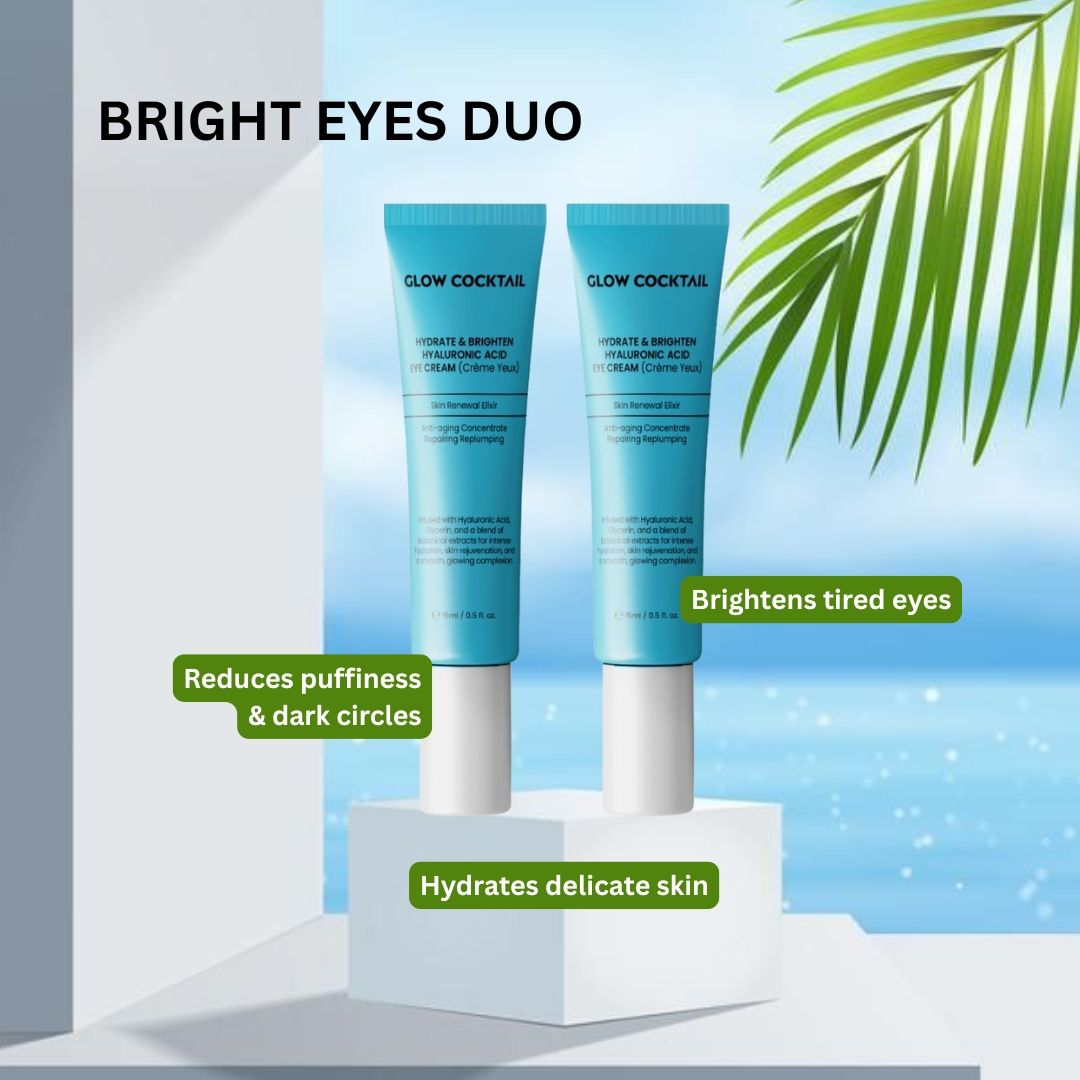 Glow Cocktail Hydrate & Brighten Hyaluronic Eye Cream Duo