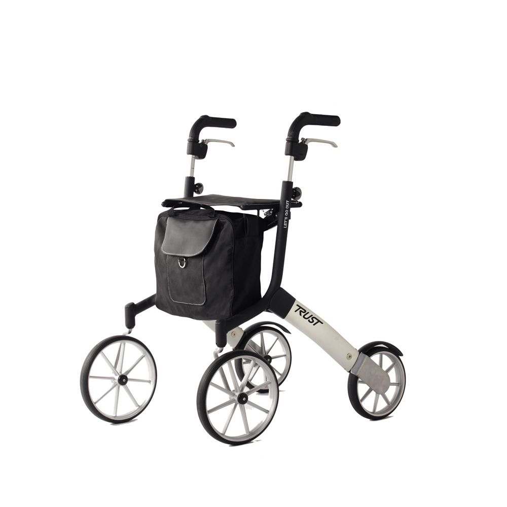 Trust Care Outdoor Rollator Let's Go Out schwarz silber 1 St