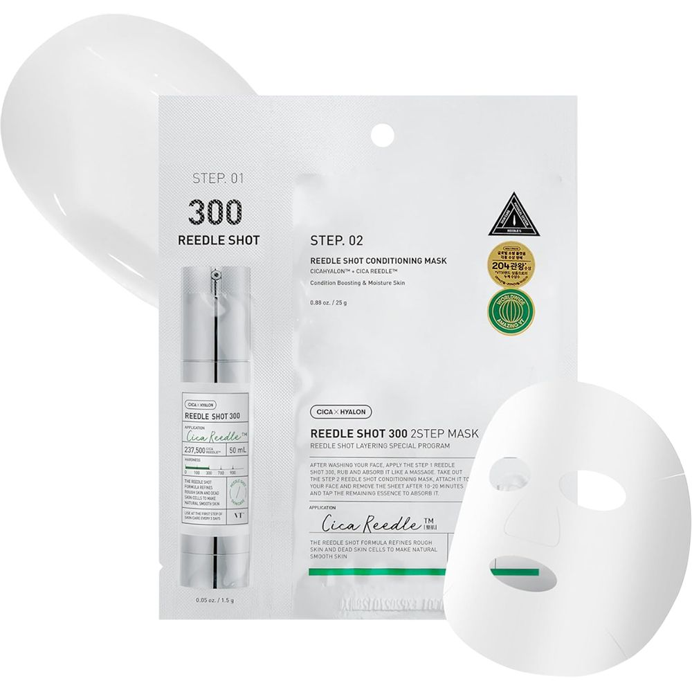 VT COSMETICS Mild Reedle Shot 300 2-Step Face mask