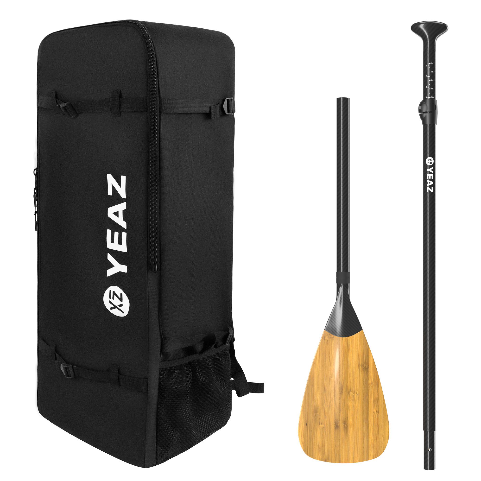 YEAZ KIT BAMBOO Zaino e pagaia in carbonio e bambù