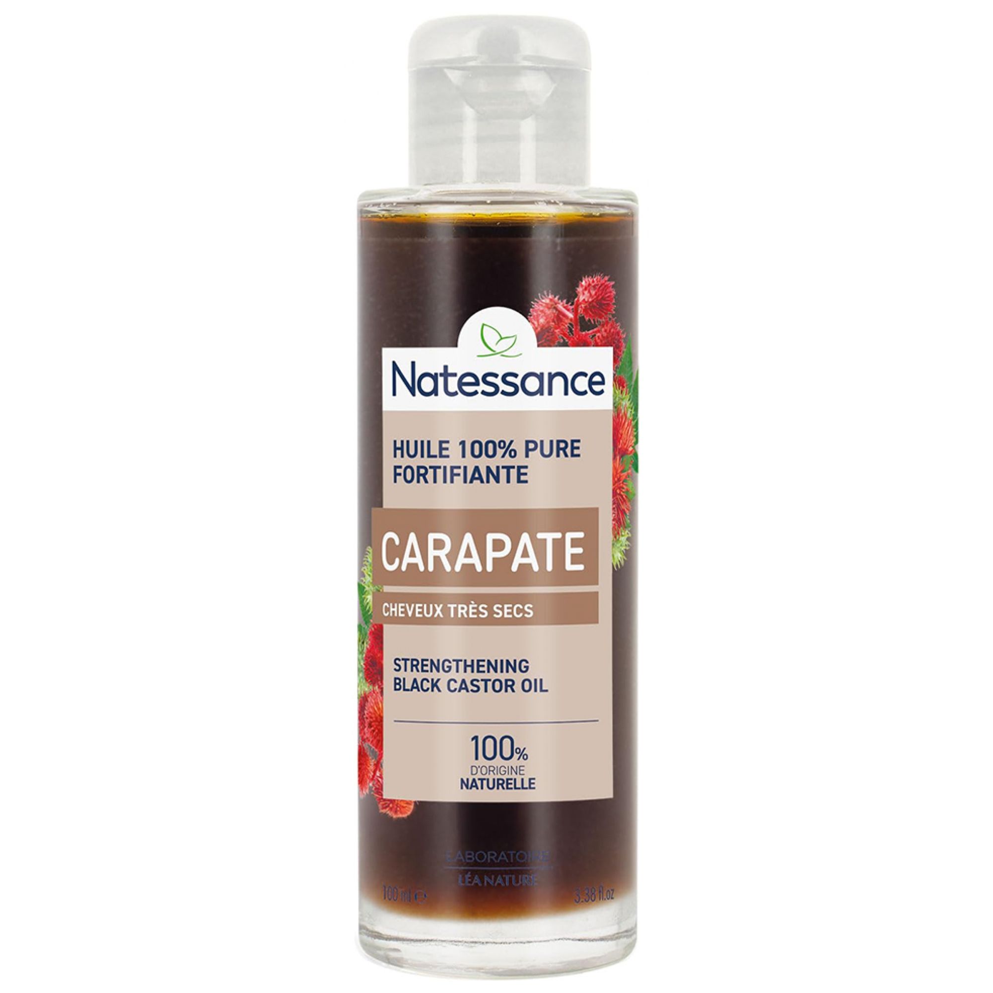 Natessance Carapate Öl Schwarz Ricin 12,6x4,3x4,3 cm