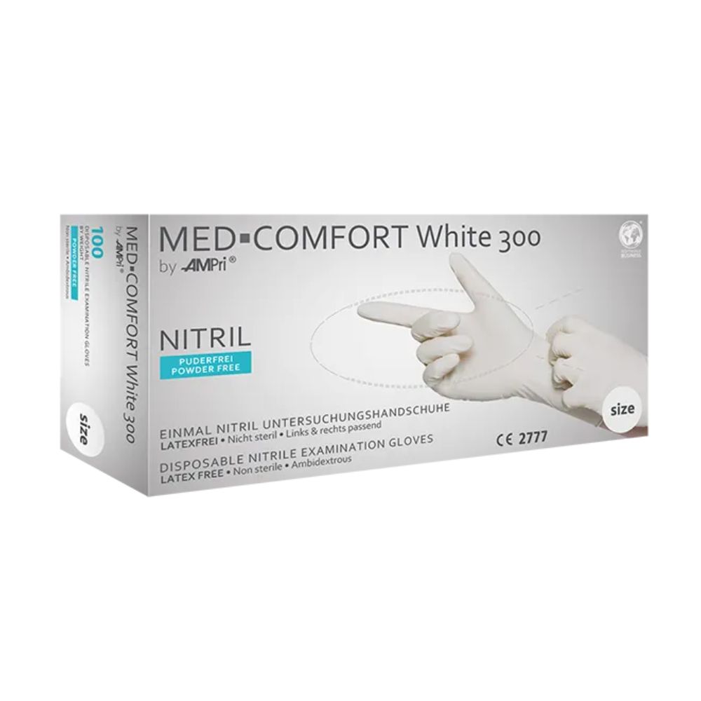 Med-Comfort White 300 10 St Handschuhe