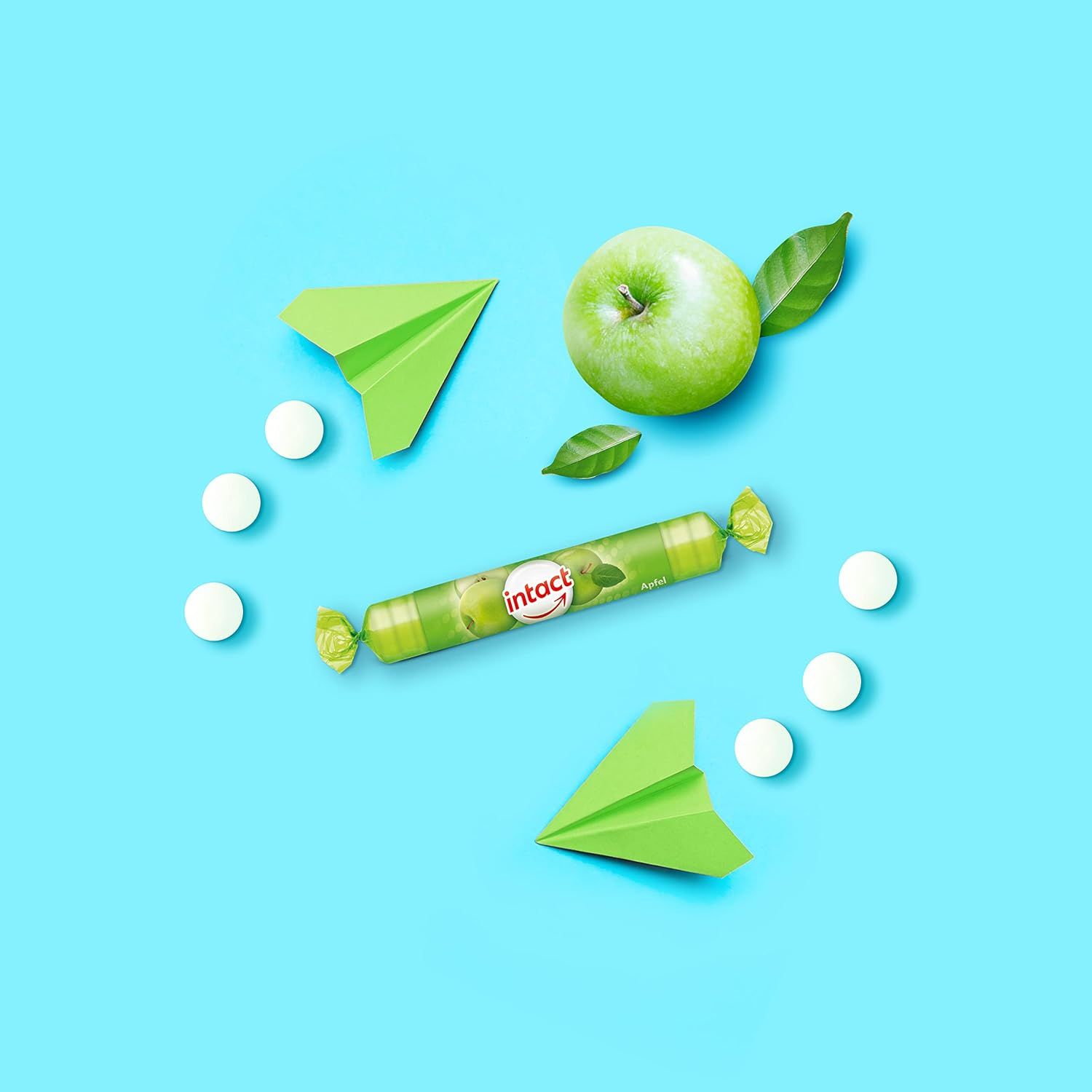 intact Apfel Traubenzucker Bonbons