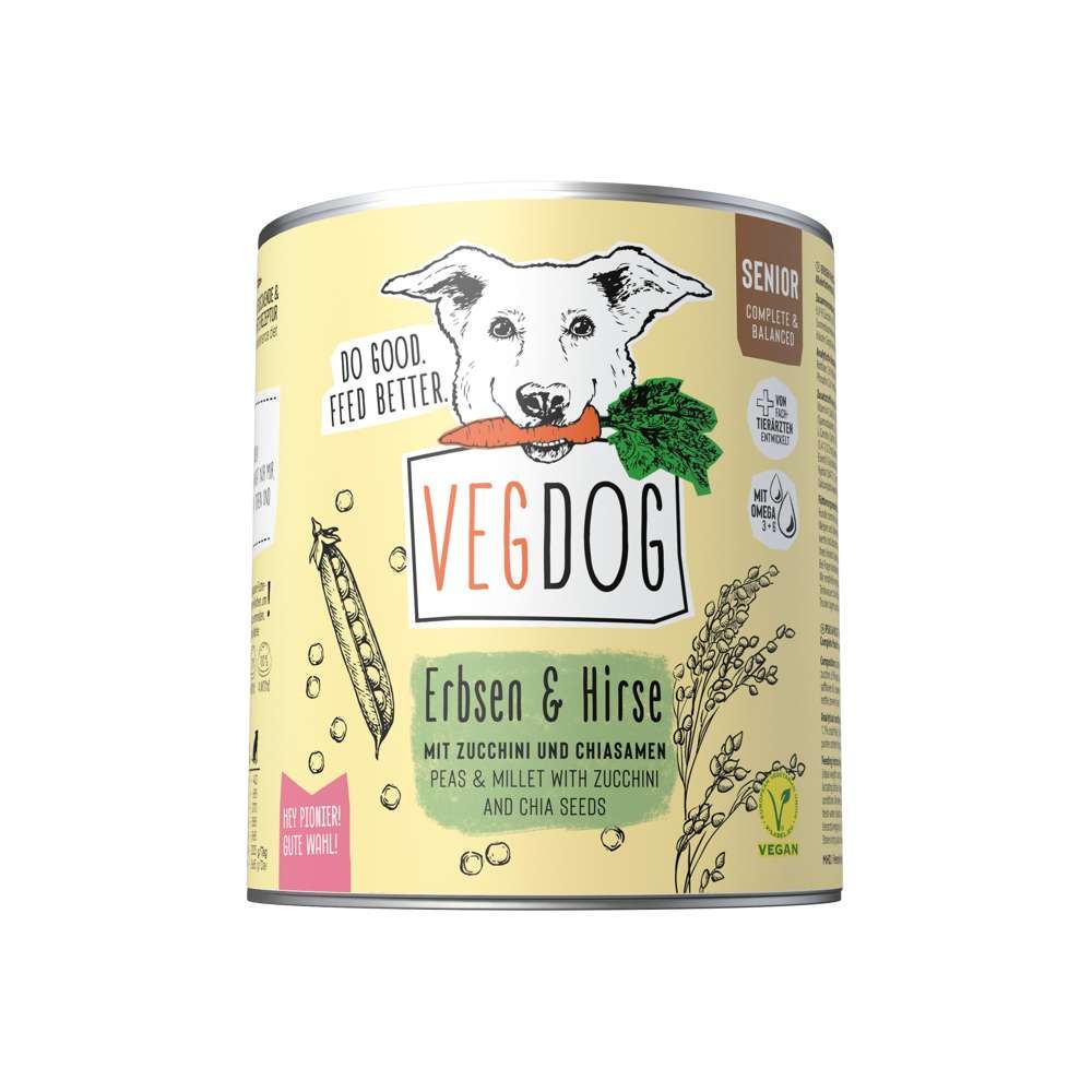Vegdog - Senior Dose No1 Erbsen & Hirse 4800 g