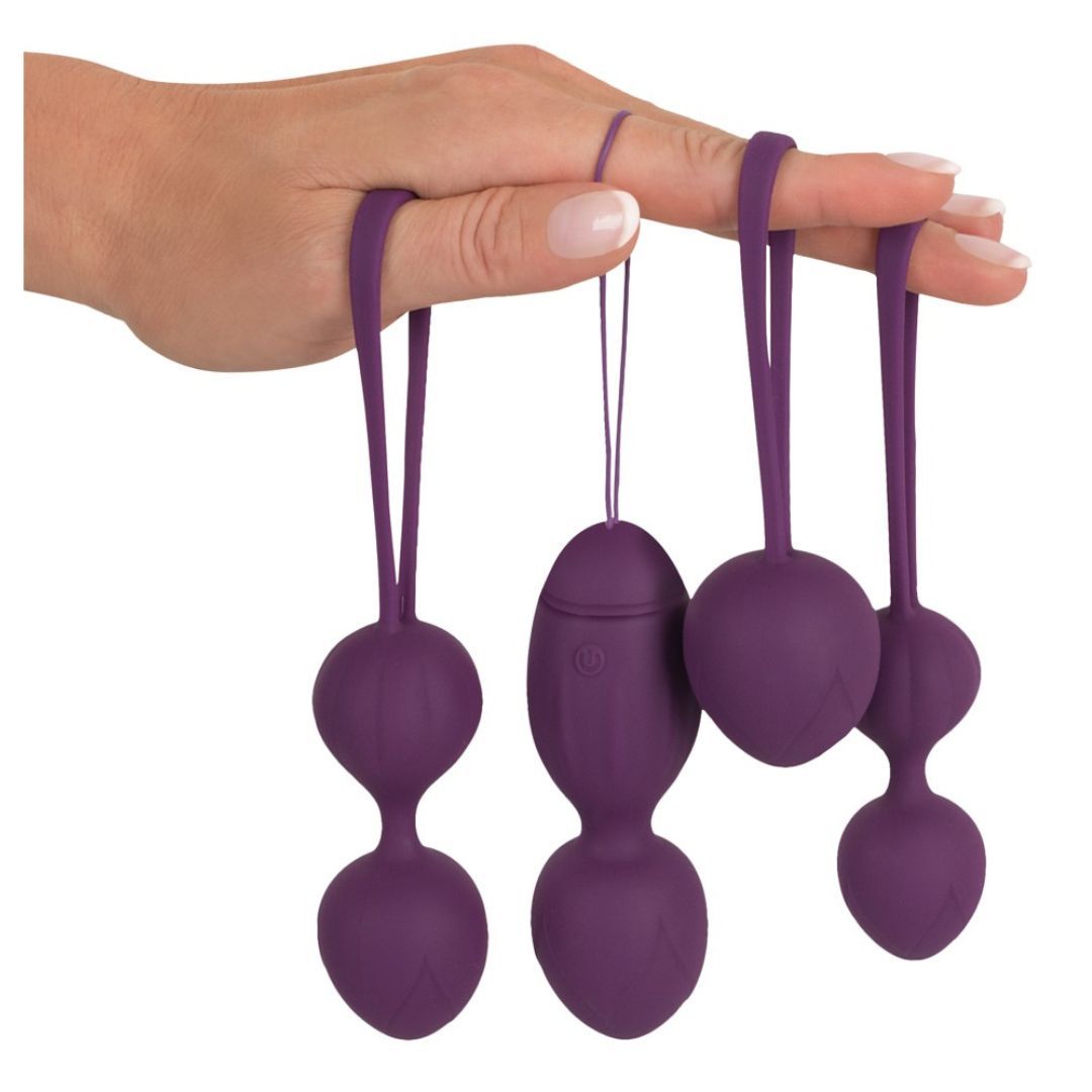 Liebeskugeln "Exercise-Set" mit Vibro-Ei | 4-stufiges Beckenboden Training |  Sweet Smile