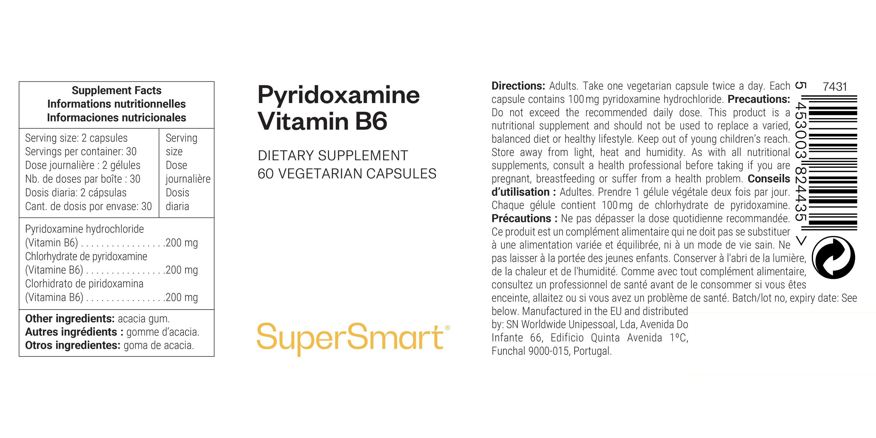 SuperSmart - Pyridoxamine 60 St