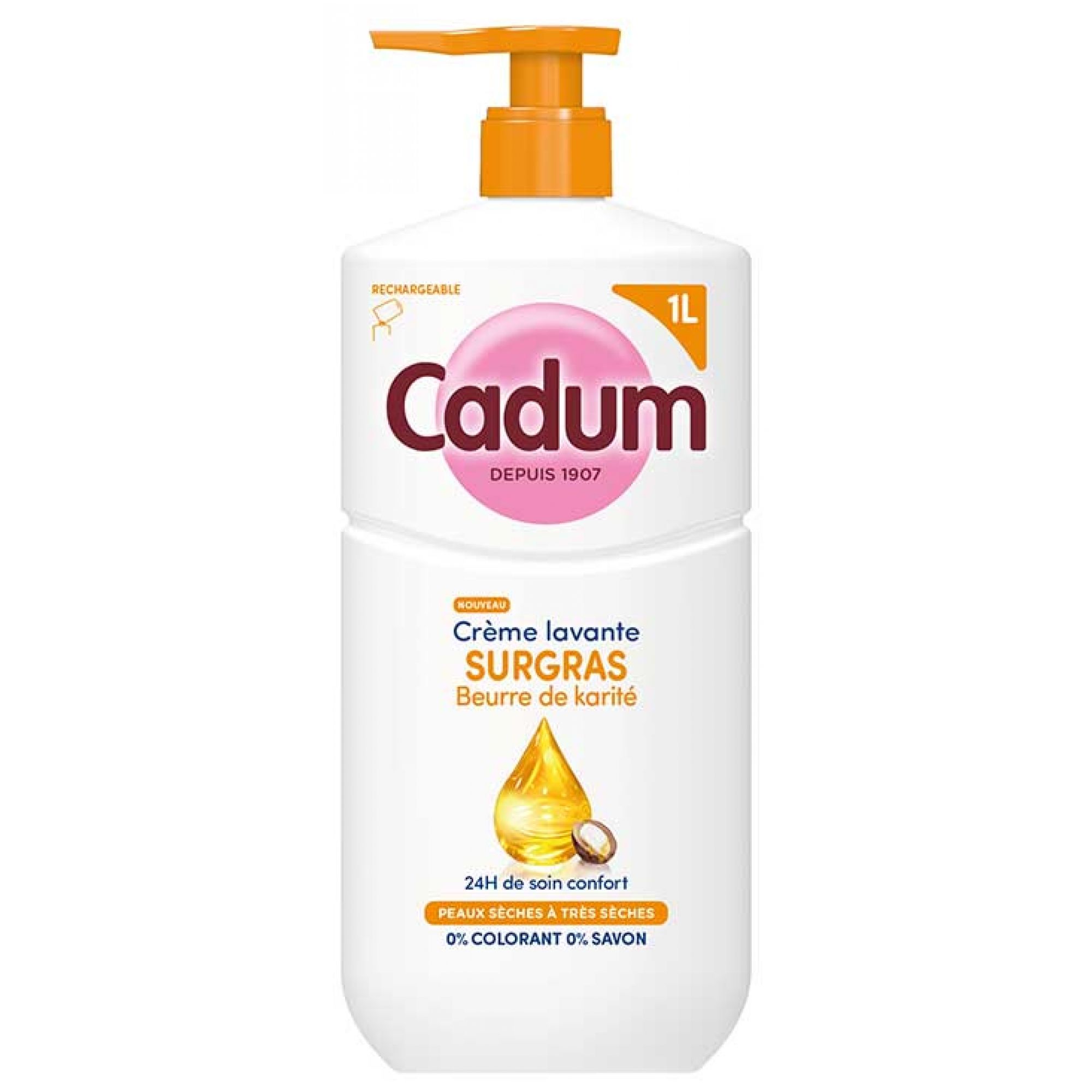 Cadum Shea Butter Rückfettende Duschcreme 10x8x25 cm
