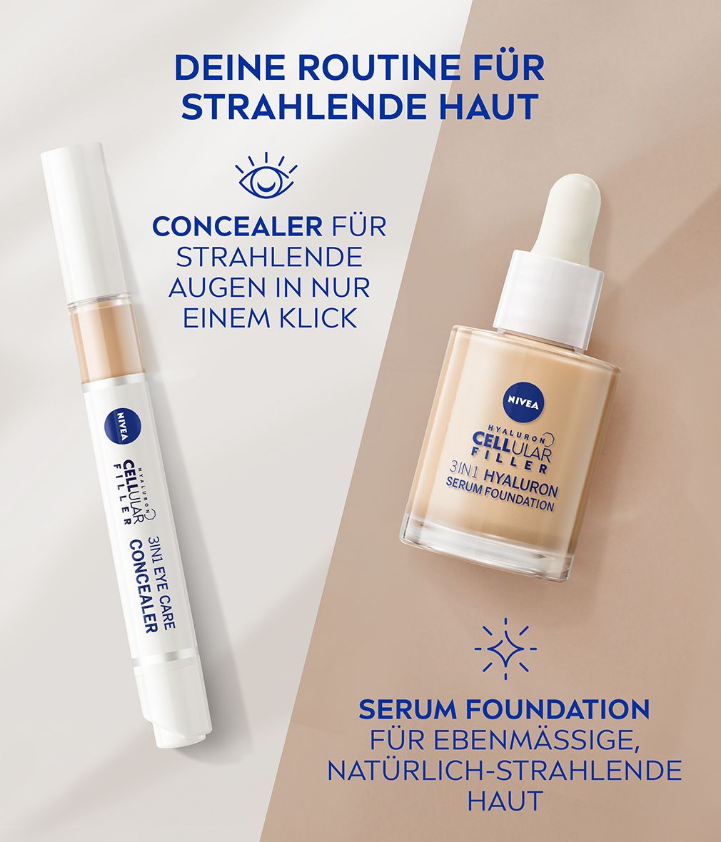 NIVEA Cellular 3in1 Hyaluron Serum Foundation Mittel