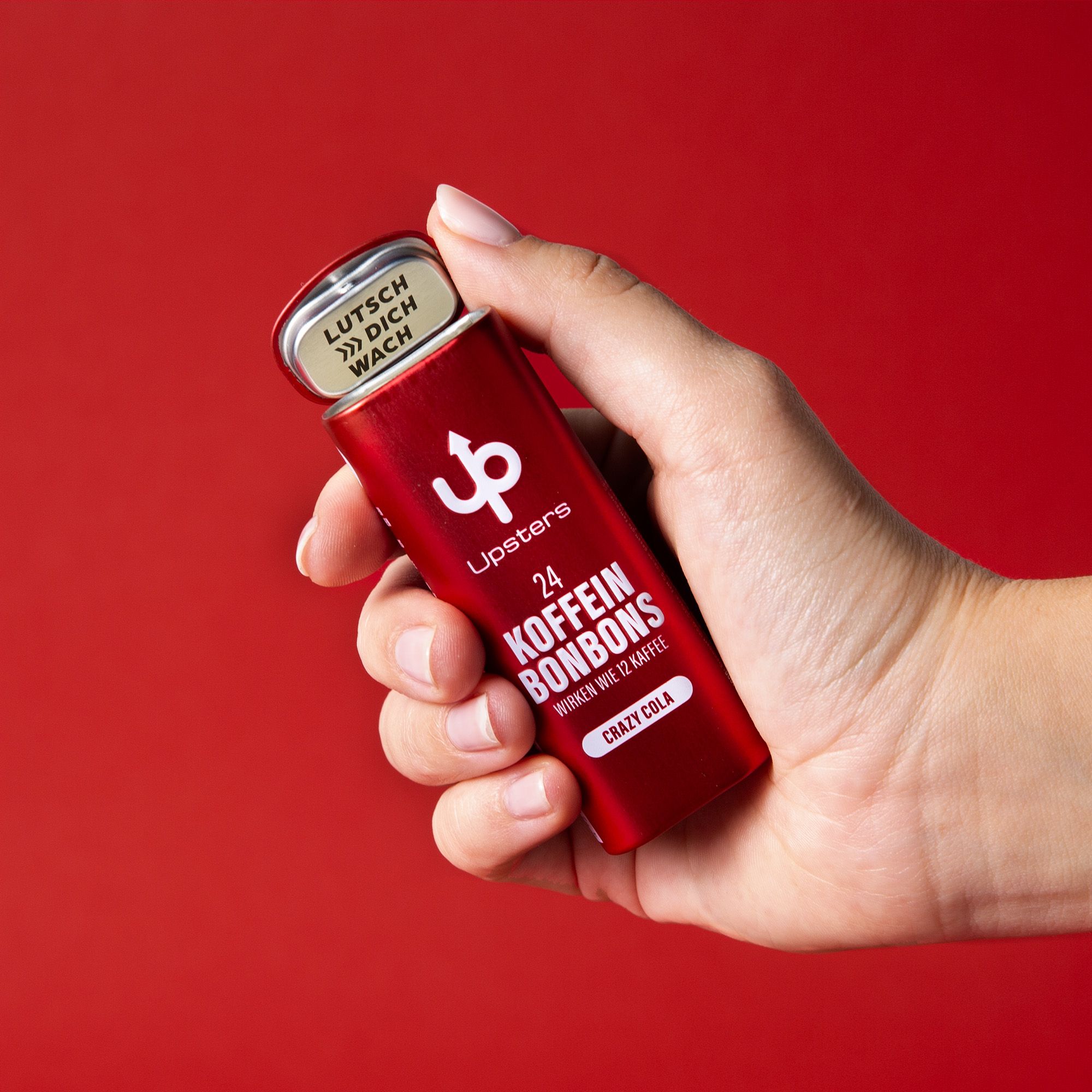 Upsters Koffeinbonbons Crazy Cola