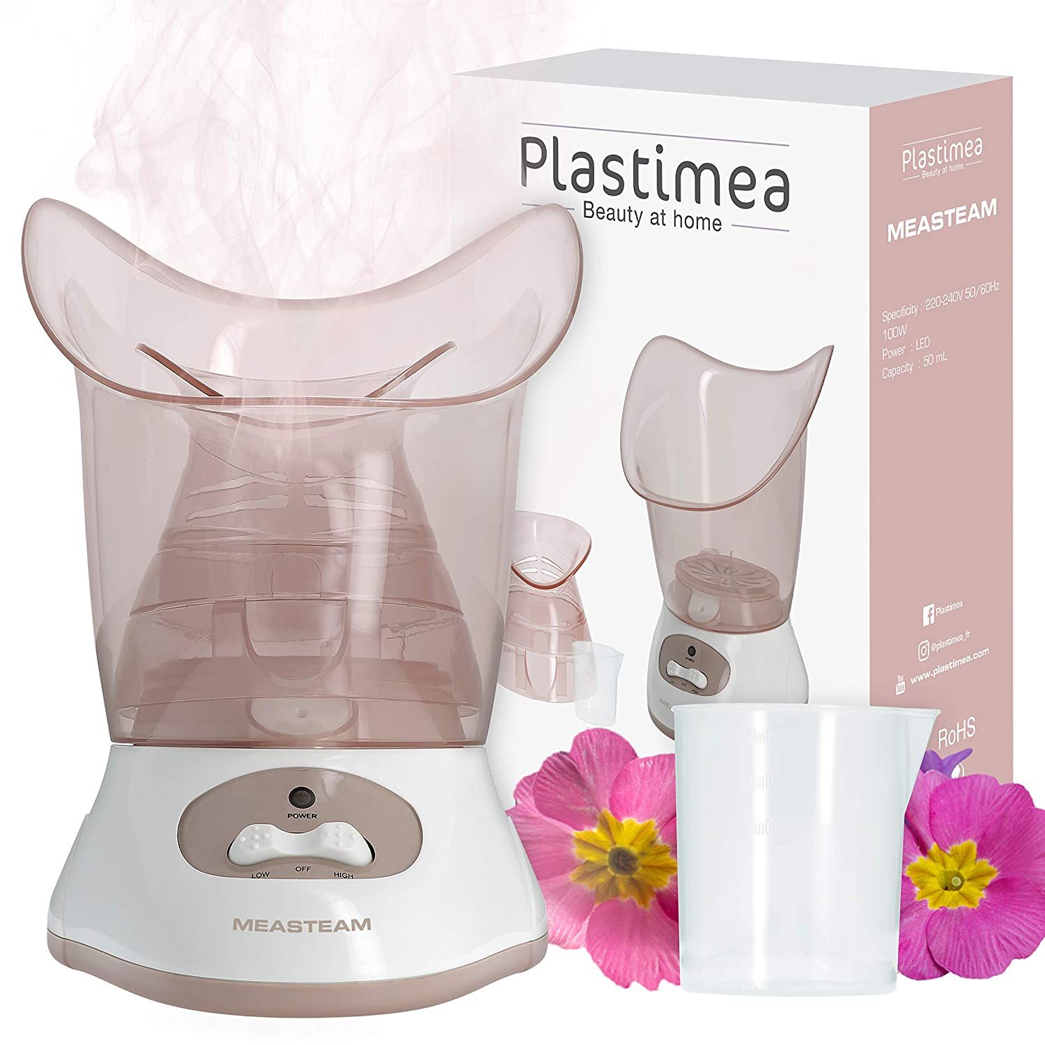 Gesichtssauna Révolution Facial Steamer 2in1 Dampfgerät zur Hauptpflege Inhalation Porenreinigung