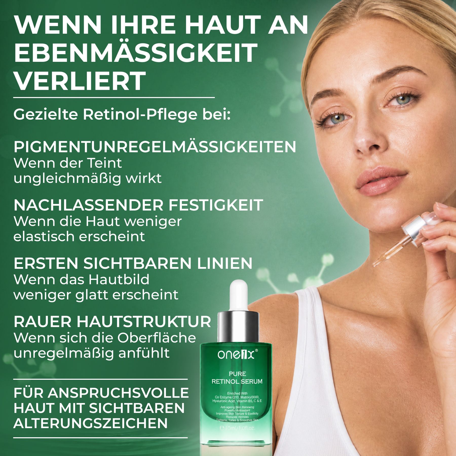 P-beauty Gesichtsserum Retinol Serum  Hyaluronsäure Vitamin B5 C E