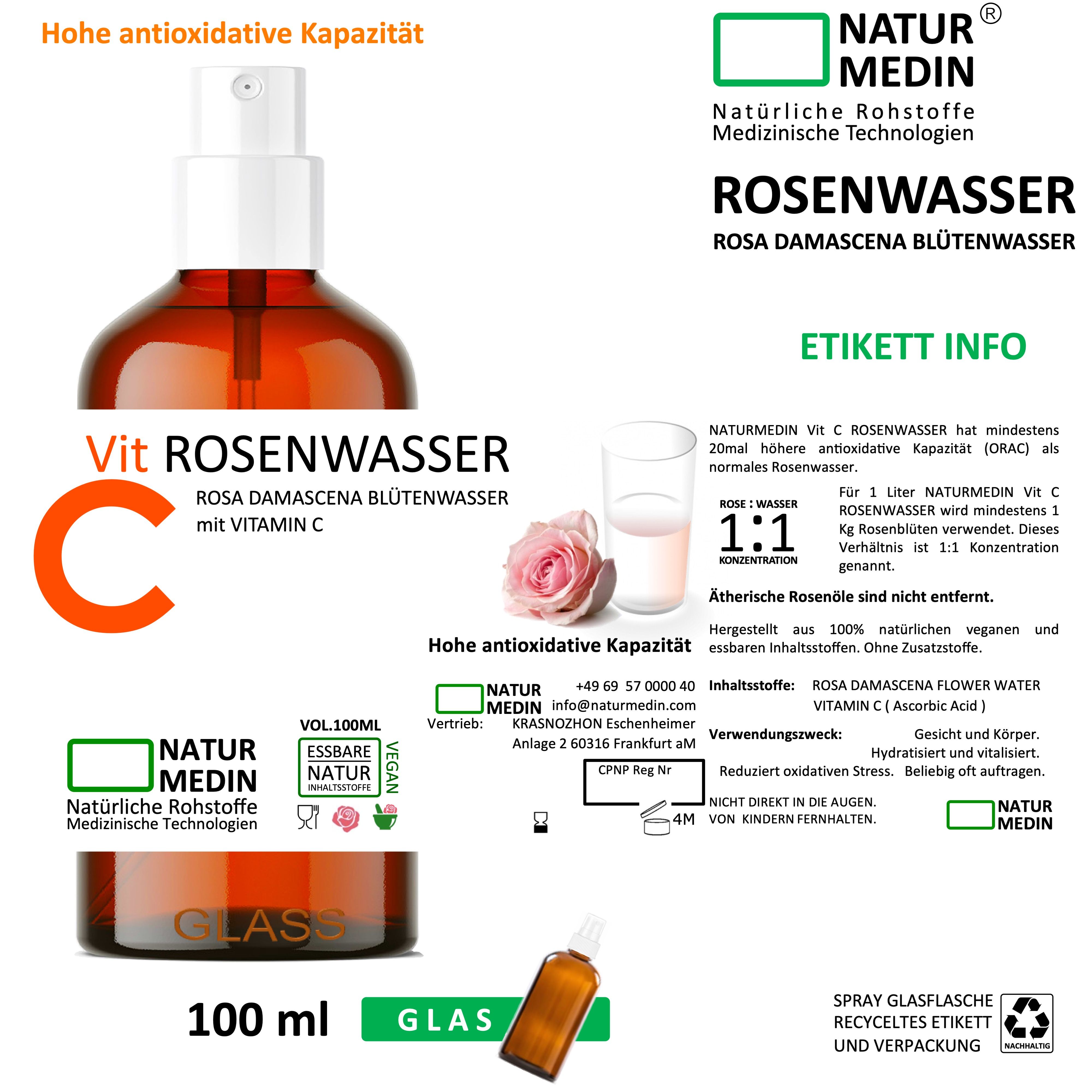 NATURMEDIN®  Vitamin-C Rosenwasser