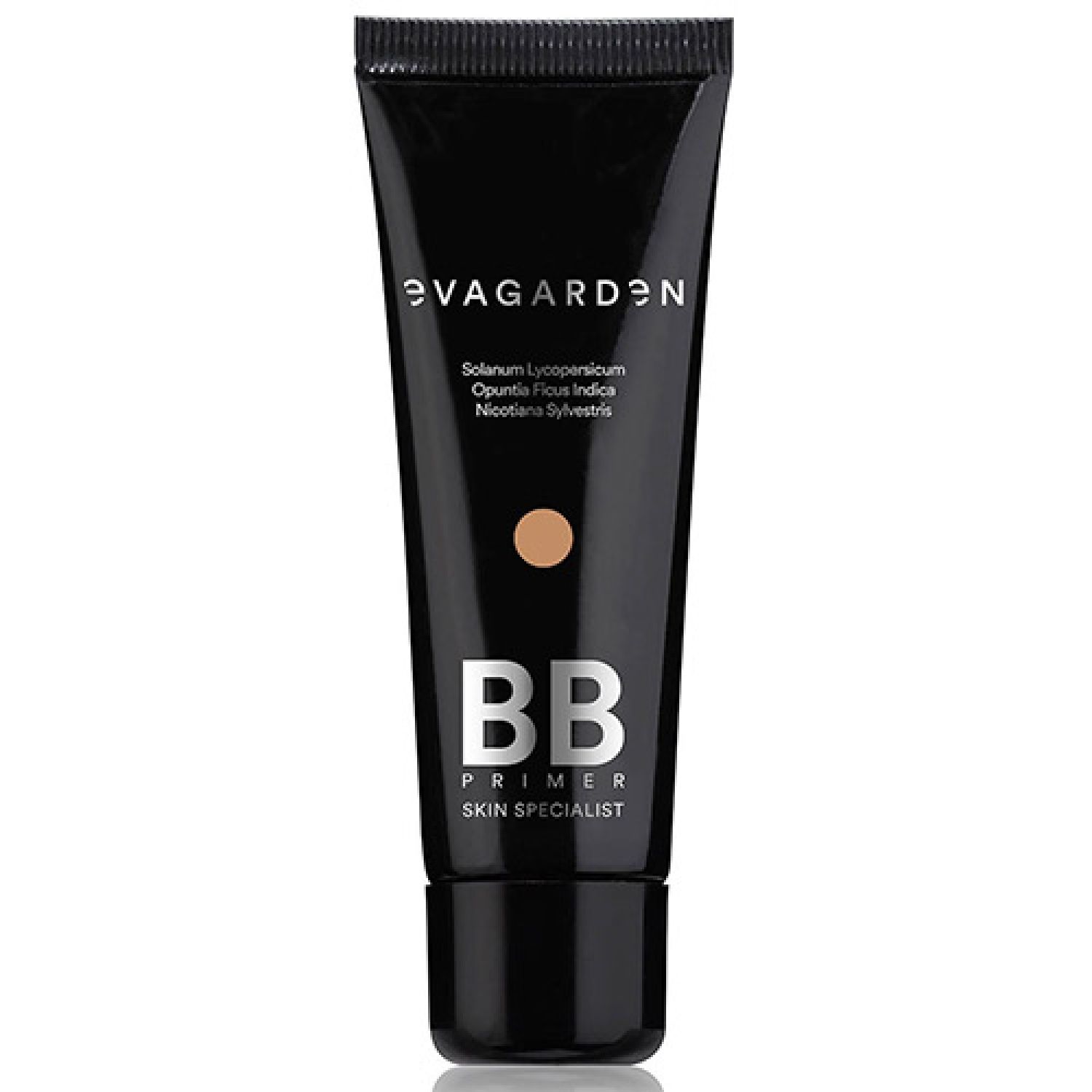 Schwarze Tube mit BB Primer. Aufschrift: evagarden, BB Primer Skin Specialist. Farbton: Caramel.