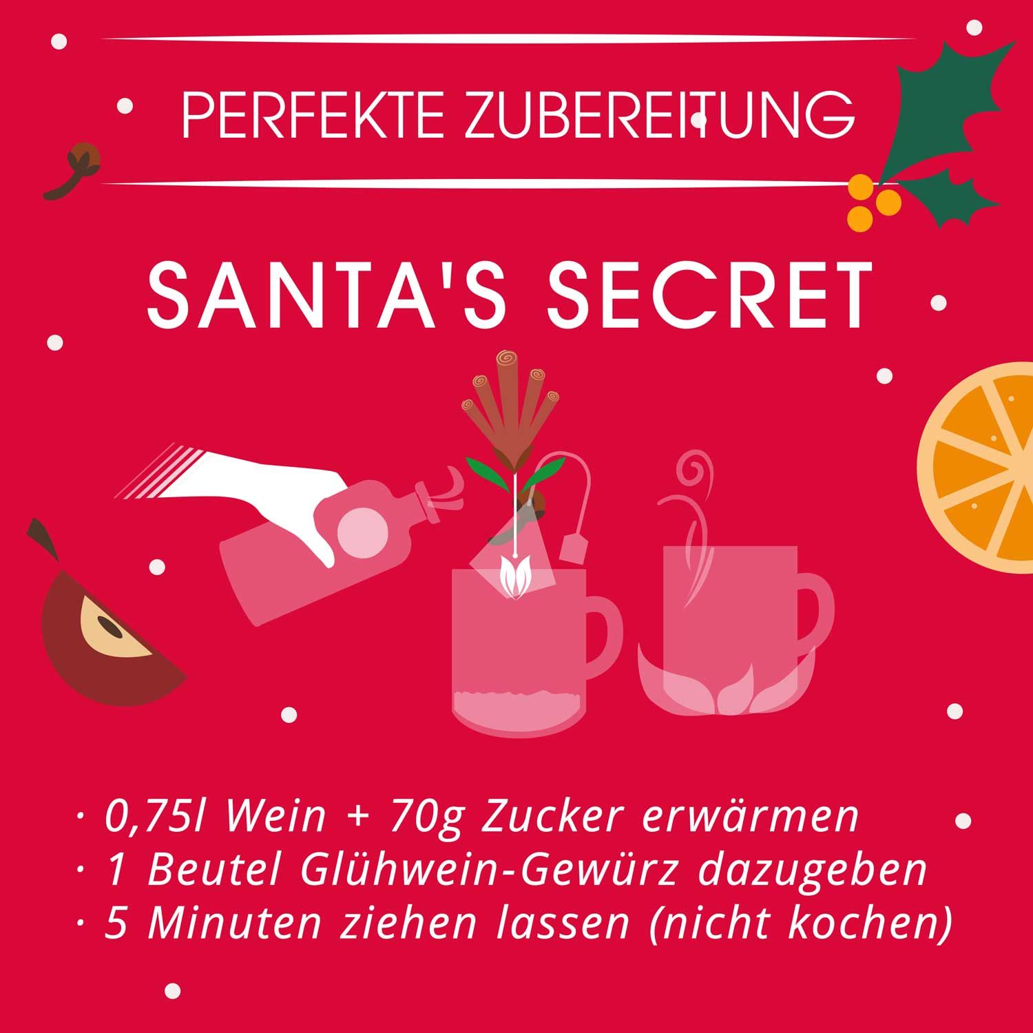 ETS - Glühwein Gewürz "Santas Secret", BIO