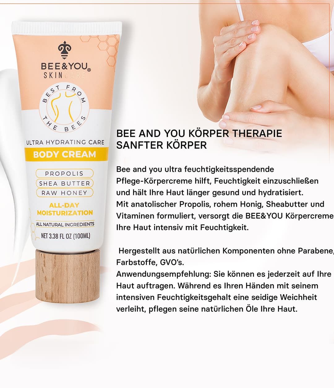 BEE&YOU Propoliscreme , Körpercreme mit Propolis