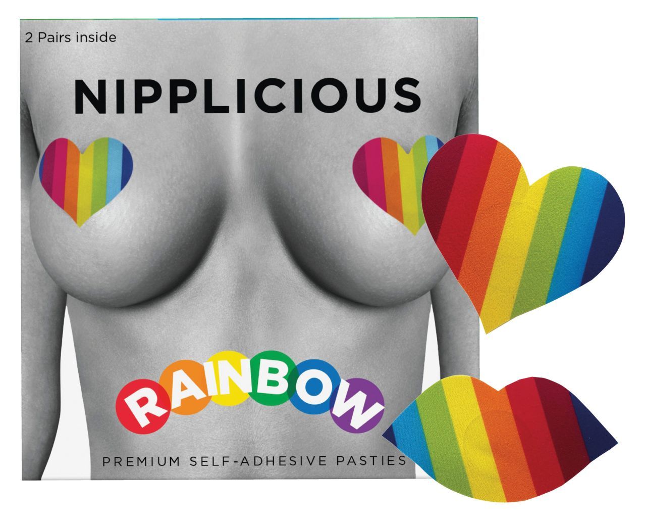 Spencer & Fleetwood - Regenbogen-Nippelabdeckungen 1 St