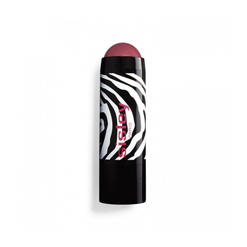 Blush-Stick mit rosa Spitze. Schwarzer Zylinder mit Zebra-Muster und Sisley-Logo. Abgerundete Form.
