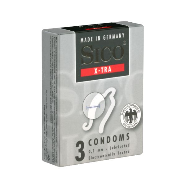 Sico *X-Tra* reißfeste Kondome mit höherer Wandstärke