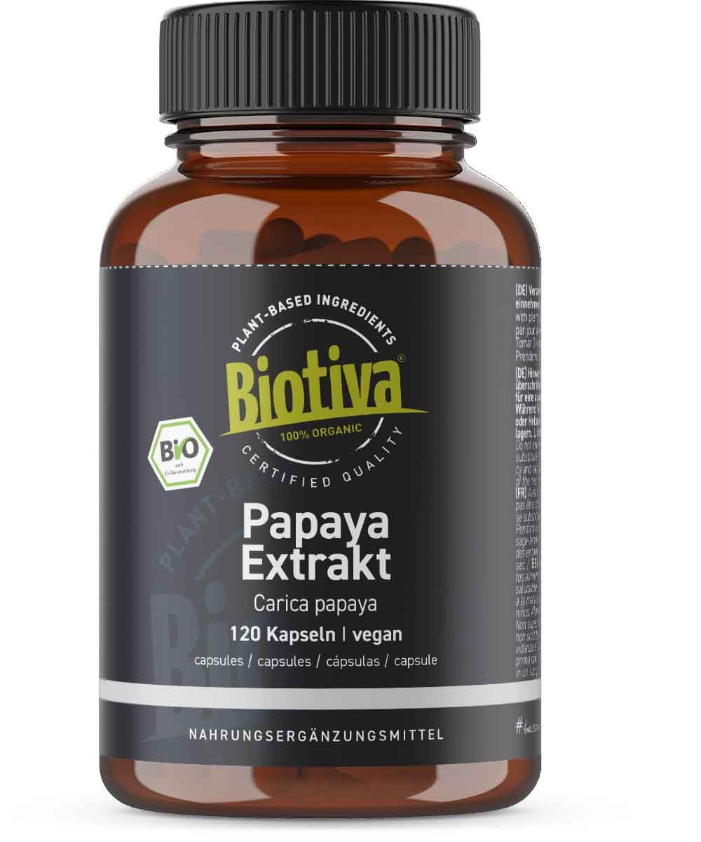 Biotiva Papaya Extrakt Kapseln Bio