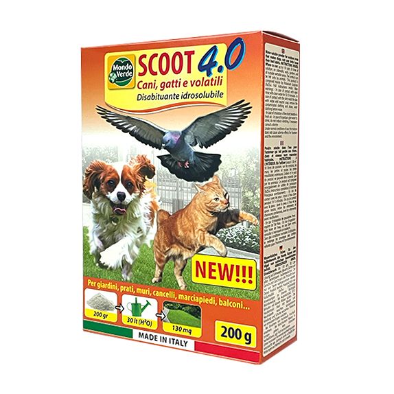 Mondo Verde - Scoot 4.0 - Cani, Gatti e Volatili - disabituante idrosolubile 200 g