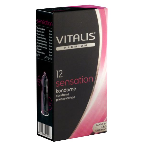 Vitalis PREMIUM *Sensation* stimulierende Kondome mit 3-in-1 Effekt