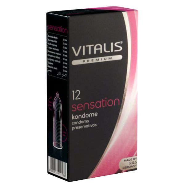 Vitalis Premium *Sensation* stimulierende Kondome mit 3-in-1 Effekt