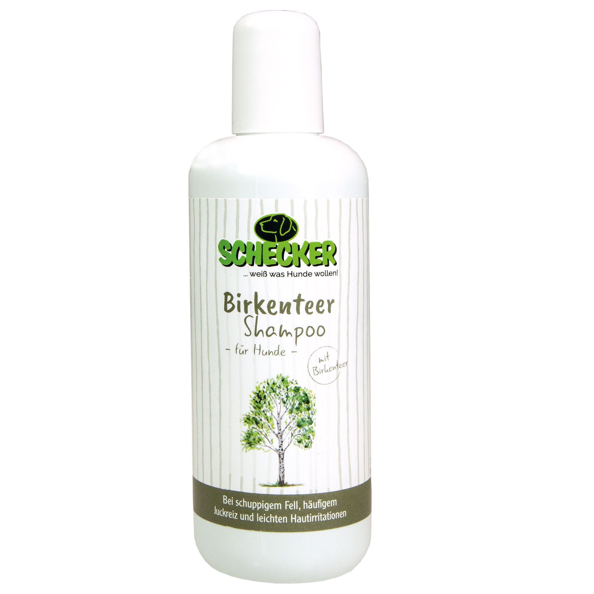 Schecker Birkenteer Shampoo Hundeshampoo gegen Schuppen und Juckreiz